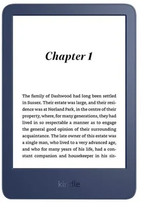 Amazon Kindle 16GB - Denim Blue (Ad-Supported)